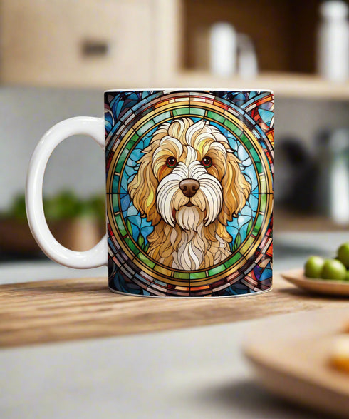 Cockapoo Apricot Suncatcher Artwork Ceramic Mug